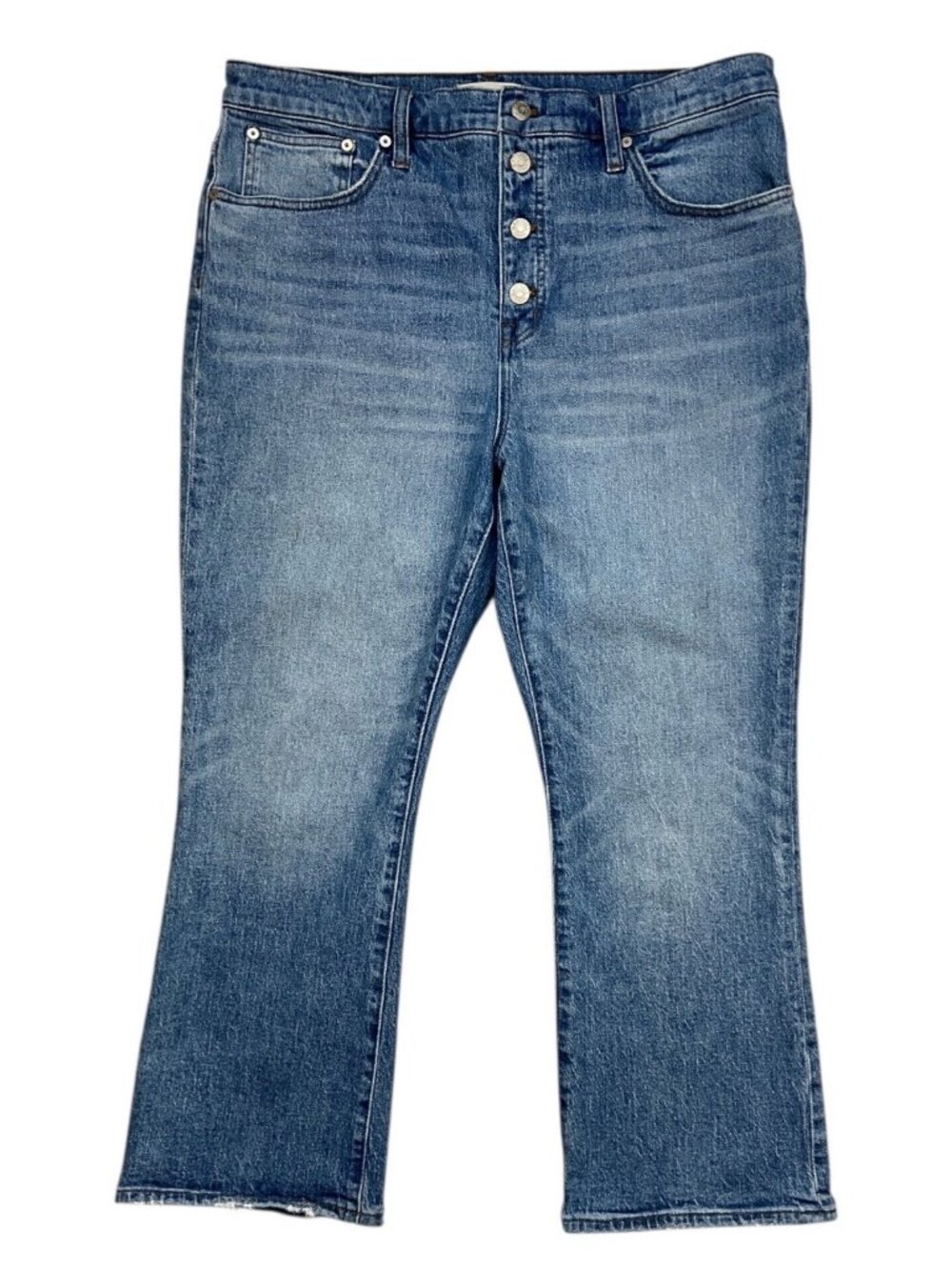Madewell Cali Demi Boot Jeans 32 Button Fly